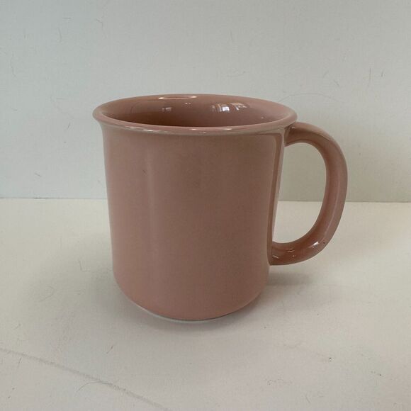 Crown Corning Mug Japan Pink D Handle Stoneware Coffee Tea Vintage - Picture 1 of 7